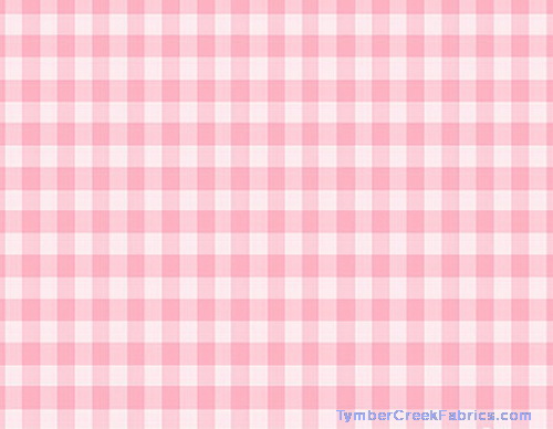 The Shy Kitten Rose Gingham Fabric